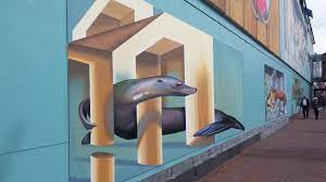 3D street art work